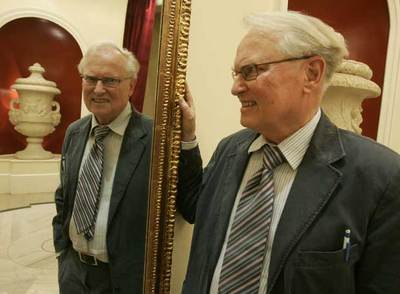 Assar Lindbeck, director del Instituto Internacional de Estudios Económicos, durante su estancia en Madrid.