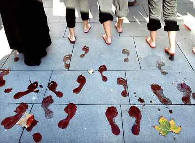 MANIFESTACIÓN EN SEVILLA CONTRA LA VIOLENCIA HACIA LAS MUJERES