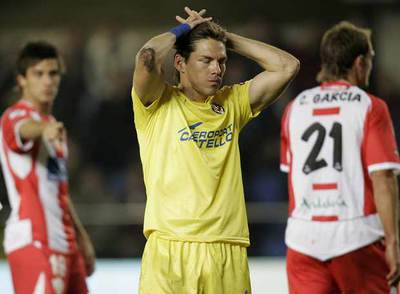 Guille Franco se lamenta de una ocasión perdida.