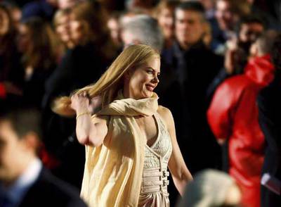 Nicole Kidman, en el estreno en Londres de la película  La brújula dorada. 