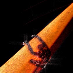 Arriba y a la derecha, imágenes del vídeo  Point A... B. 