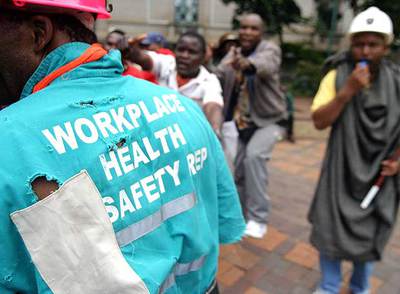 Huelga contra el "genocidio" de mineros en Suráfrica