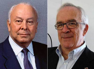 Jesús de Polanco, izquierda, y Antonio Fraguas,  Forges. 