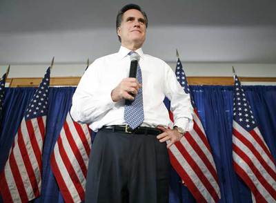 Mitt Romney, candidato republicano a la presidencia de EE UU.