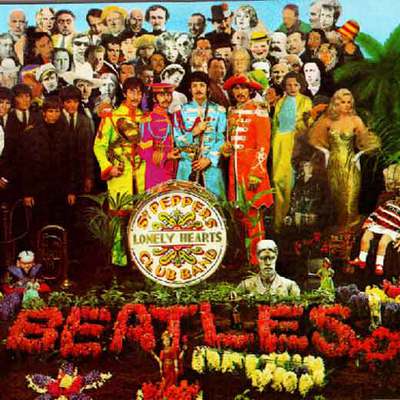Portada del disco  Sgt. Pepper's Lonely Hearts Club Band,  de los Beatles.