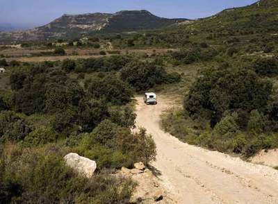 Terrenos en los que está prevista la construcción de un campo de golf en Labastida.
