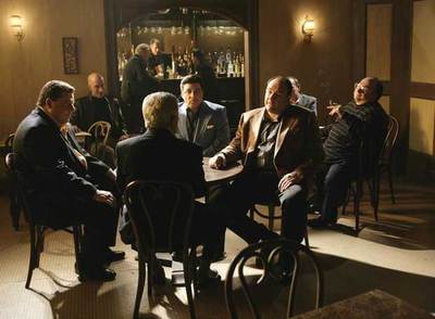 Escena de la última temporada de  Los Soprano. 