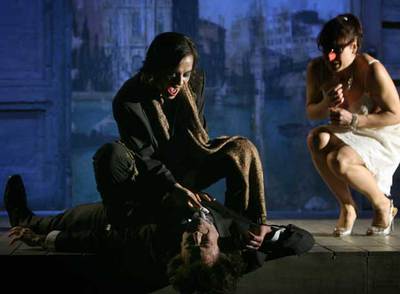 Una escena de  Argelino  servidor de dos amos, montaje de Animalario estrenado ayer en Madrid.