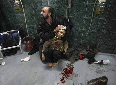 Entierro mortal en Gaza