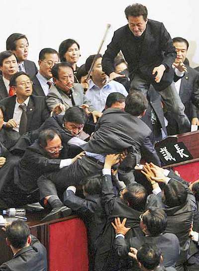 Gresca en el Congreso surcoreano