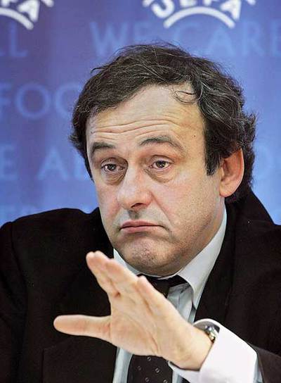 Michel Platini, presidente de la UEFA.