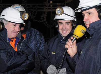 ALONSO BAJA A LA MINA