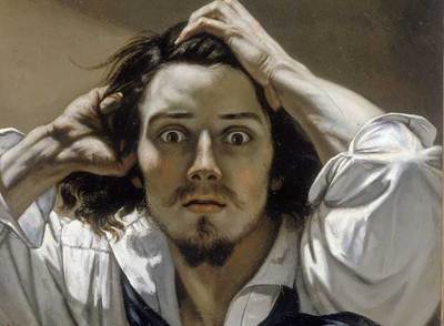  El desesperado  (1841), autorretrato de Courbet.