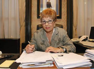 La delegada del Gobierno en Madrid, Soledad Mestre, en su despacho.