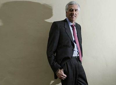 El alcalde electo de Bogotá, Samuel Moreno, la semana pasada en Madrid.