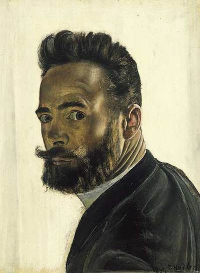  Autorretrato parisino  (1891), de Ferdinand Hodler.