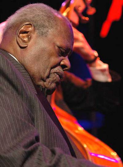 Oscar Peterson, en el Festival de Montreux de 2005.