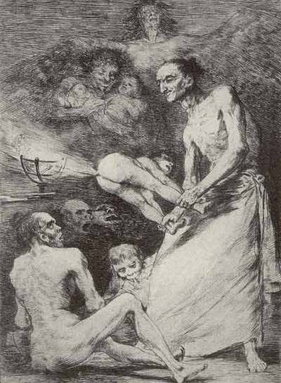 'Sopla', uno de los célebres  Disparates. 