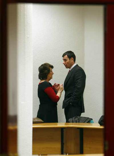 Delia Blanco y Tomás Gómez, dirigentes del PSM.