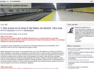 Portada de Memorias Subterráneas.