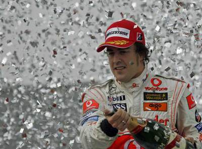 Alonso, tras el Gran Premio de Brasil.