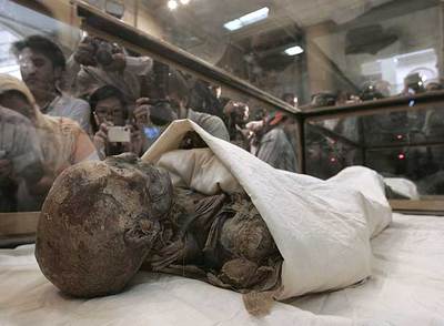 La momia de Hatshepsut,  top  en el  ranking  de la egiptología en 2007.