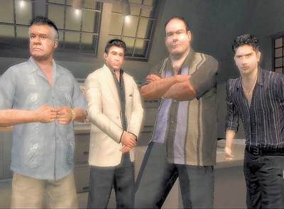  Los Soprano  (Canal +), en versión videojuego.   