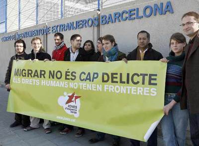 Protesta por los centros de extranjería