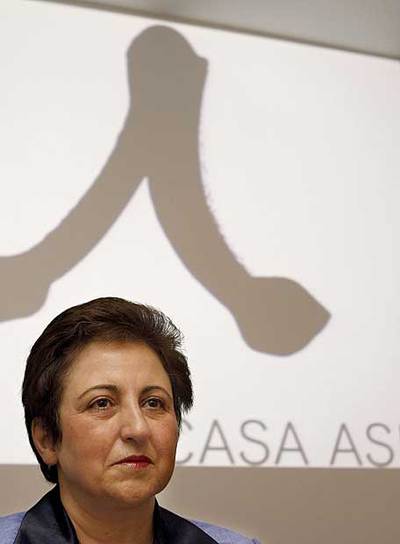 Shirin Ebadi, ayer en la Casa Asia de Madrid.