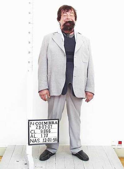 José Jiménez Arbe,  alias  El Solitario,  en su ficha policial en Portugal.