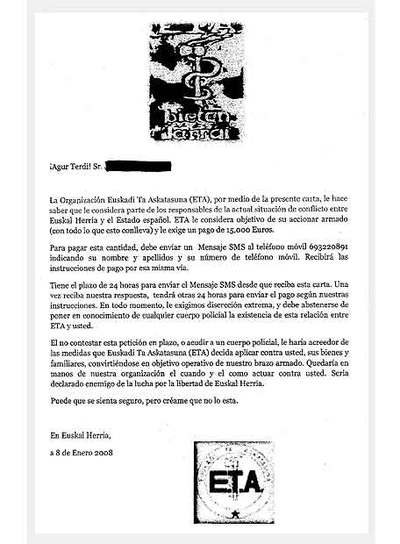 Importador, estudiante de chino y... estafador en nombre de ETA