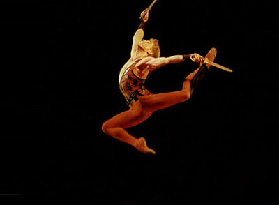 El bailarín cubano Carlos Acosta durante la representación de  Espartaco  del Teatro Bolshói.