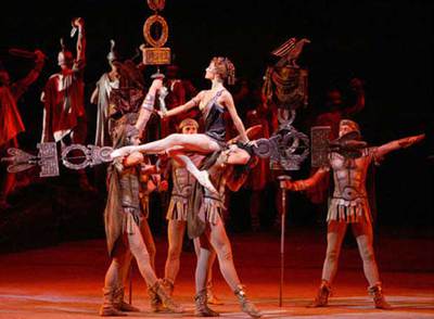 Escena de  Espartaco  del ballet del Teatro Bolshói.