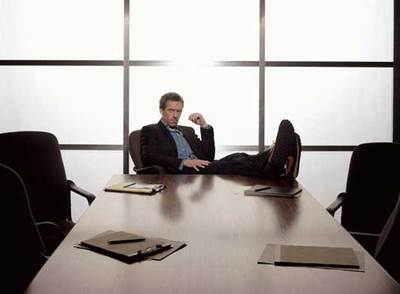 El actor Hugh Laurie, en una escena de  House. 