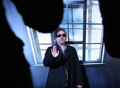 Tim Burton, ayer en Madrid durante la presentación de  Sweeney Todd,  su nueva película.