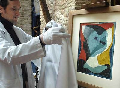  Autorretrato desplegándose en tres  o Arlequín, de Salvador Dalí.