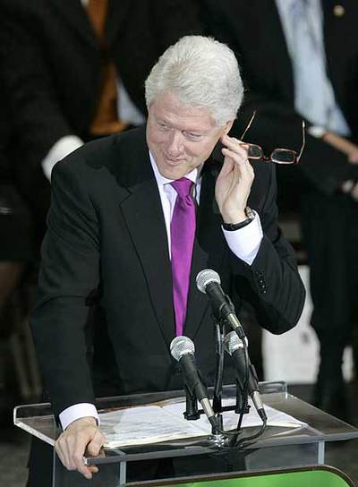 EL EX PRESIDENTE DE EE UU BILL CLINTON, EN UN DISCURSO EL LUNES, DÍA CONMEMORATIVO DE MARTIN LUTHER KING.