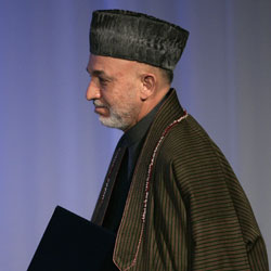 El presidente de Afganistán, Hamid Karzai.