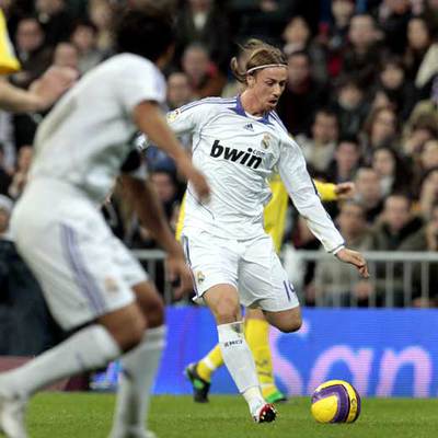 Guti, durante el partido ante el Villarreal.