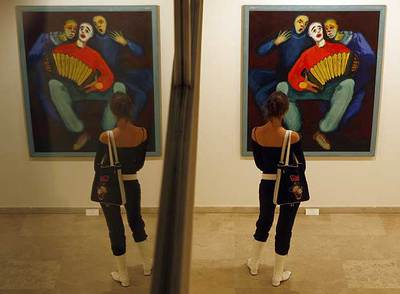  Payasos  (1951), de Eduardo de la Sota, es una de las obras que se exponen en el Museo Esteban Vicente de Segovia.