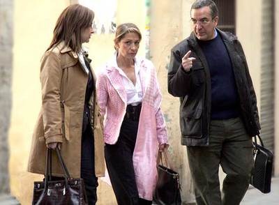 Los socialistas Cristina Moreno, Inmaculada Rodríguez y Juan Ferrer, ayer.