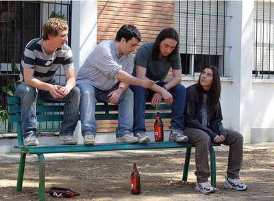 La pandilla protagonista de  Déjate caer. 