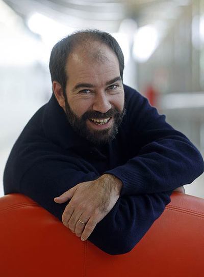 Jaime Rosales, ayer en el aeropuerto de Barajas.