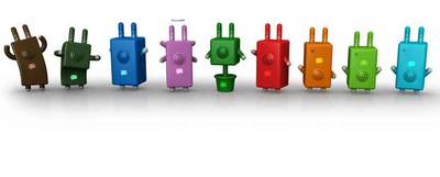 Diversos modelos de las mascotas virtuales  Sprooch .