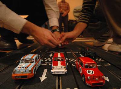 Concurso de  scalextric  celebrado el pasado mes de diciembre.