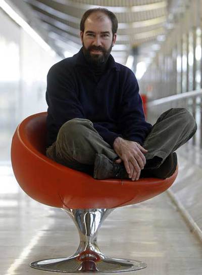 Jaime Rosales, director de  La soledad,  el lunes, en Barajas.