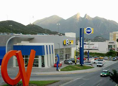 Una de las instalaciones del grupo Bergé Automoción en Monterrey (México), donde importan y distribuyen la marca Fiat.