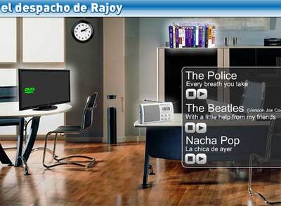 Las películas del despacho de Rajoy:  Tesis,   Regreso al futuro  y  El abuelo. 