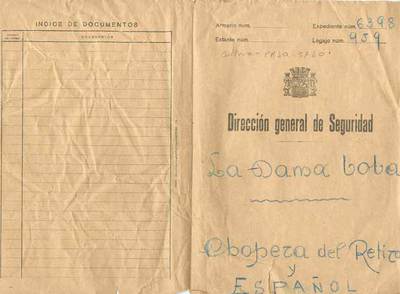 Portada del libreto original de  La dama boba,  de Federico García Lorca.