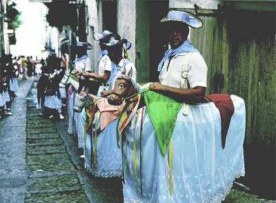  Cavallets  de la fiesta de la Virgen Ermitana, que se celebra el 8 y 9 de septiembre en Peñíscola (Castellón).